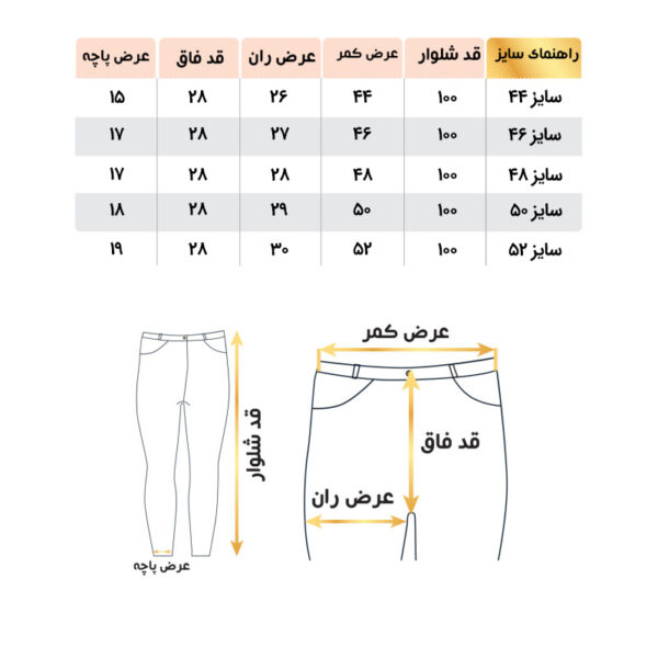 شلوار جین راسته مردانه رنگ ذغالی کد 12607 - Image 4