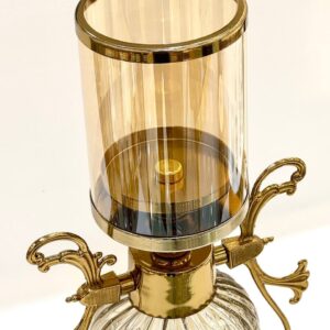 ساعت و شمعدان طلایی مدل 9003