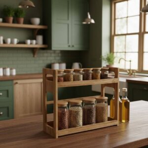 استند دوطبقه چوب رابروود مدل هایلو