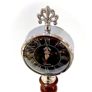 ساعت چوبی فلزی سیلور 1403/1