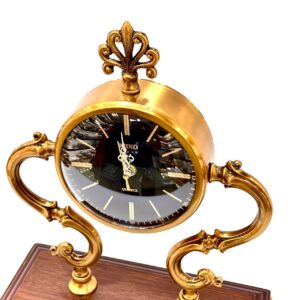 ساعت کنسولی چوبی فلزی آنتیک 580