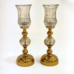 ست ساعت و شمعدان طلایی 9007