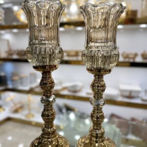 ست ساعت و شمعدان طلایی 9013