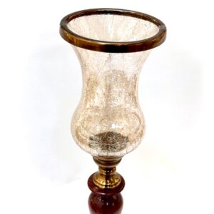 شمعدان چوبی فلزی آنتیک 1430