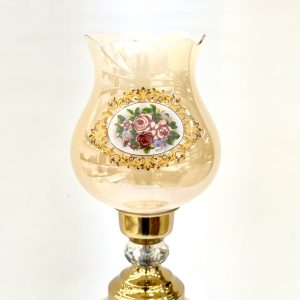 شمعدان گلدار طلایی 9019